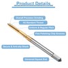 QUARKZMAN 4 Pieces HSS Tap, M2 x 0.4 Metric Tap,