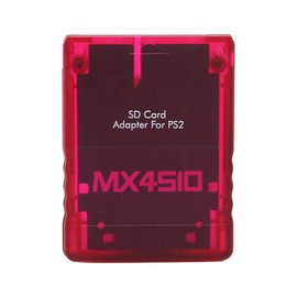 MX4SIO SIO2SD SD Card Adapter for PS2, Memory Card Expansion for SIO Replacement Memory Card Reader for PS2 Fat Console(Red)