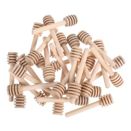 NOLITOY Pcs Honeycomb Stick Wood Handle Wooden Honey Dippers Syrup Stirrer Jam Dipper for Tea