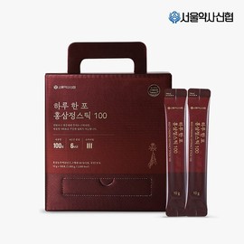 서울약사신협 하루한포 홍삼정스틱 100포 Seoul Pharmacist Cooperative One Daily Ginseng Extract Stick 100 Packs
