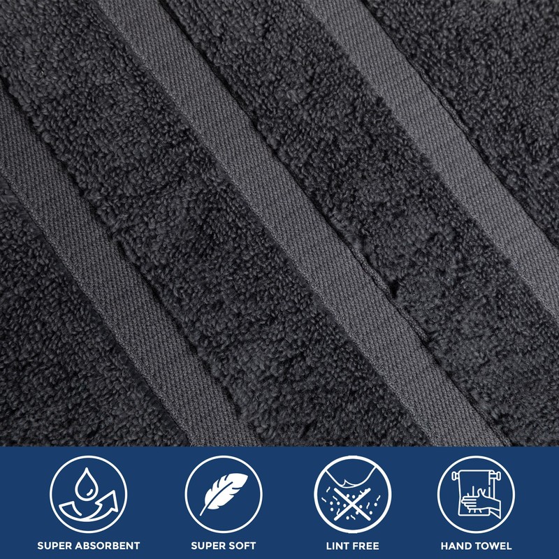 Towelogy ZHT_09 Premium Hand Towels - 100% Zero Twist Cotton