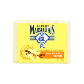 Le Petit Marseillais Vanilla Solid Soap - Antibacterial Effect - 4 x 100g