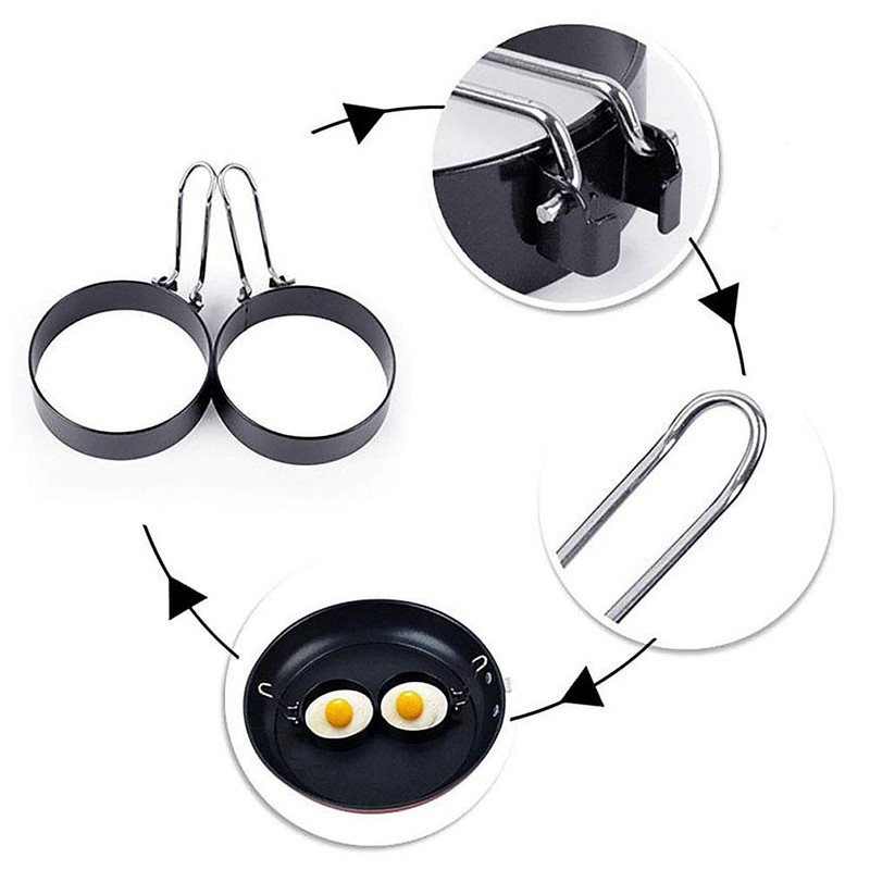 Culturaltu Fried Egg Mold Set of 4 Fried Egg Rings