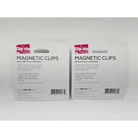 Clip-rite Two Clip-Rite Sets of 4 Gold Foiled Magnetic Clips New