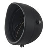 FATECIM Motorcycle 7" Round Headlight Bucket Housing with Visor 7