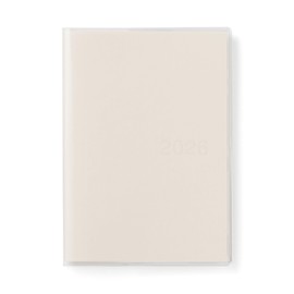 MUJI 848545 2026 B6 Vertical Schedule Book, Starts December 2025, B6, White, Monthly Weekly