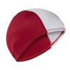 Fashy - Fabric swimming cap for adults and children, Rosso/Bianco