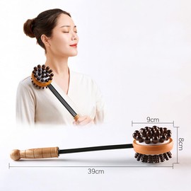 Back Tapping Massage Hammer, Massager with Round Head for Meridian Massage, Relieves Muscle Tension, Stress, Fatigue, Promotes Blood Circulation, Portable Health Device for Home, Office