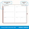 Blue Sky 2026 Weekly and Monthly Planner Calendar, January 2026