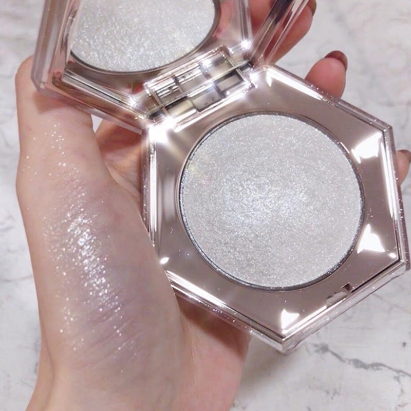 KARLOR Face Highlighter Palette, Shimmer Glitter Bronzer Makeup, Pealen White