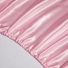 NA HommxJF 4PCS Pink Satin Sheets King Size Pink Silky