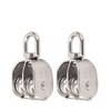 Double Pulley, 2 Pieces, Double Pulley, Stainless Steel M25, Double