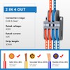 YQSIYU 2 in 4 Out Lever Nut Wire Connectors 28-12AWG