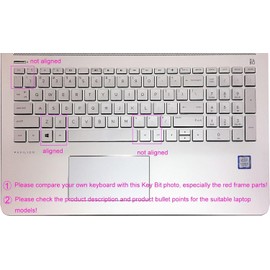 Keyboard Skin Compatible for 17.3" HP Envy 17M 17M-AE011DX 17M-AE111DX 17M-BW0013DX,HP Pavilion x360 15-BR075NR,HP Pavilion 15-BS 15-BW 15-CC 15-CB 15-CD,HP Envy x360 15M-BP 15M-BQ Series - Black