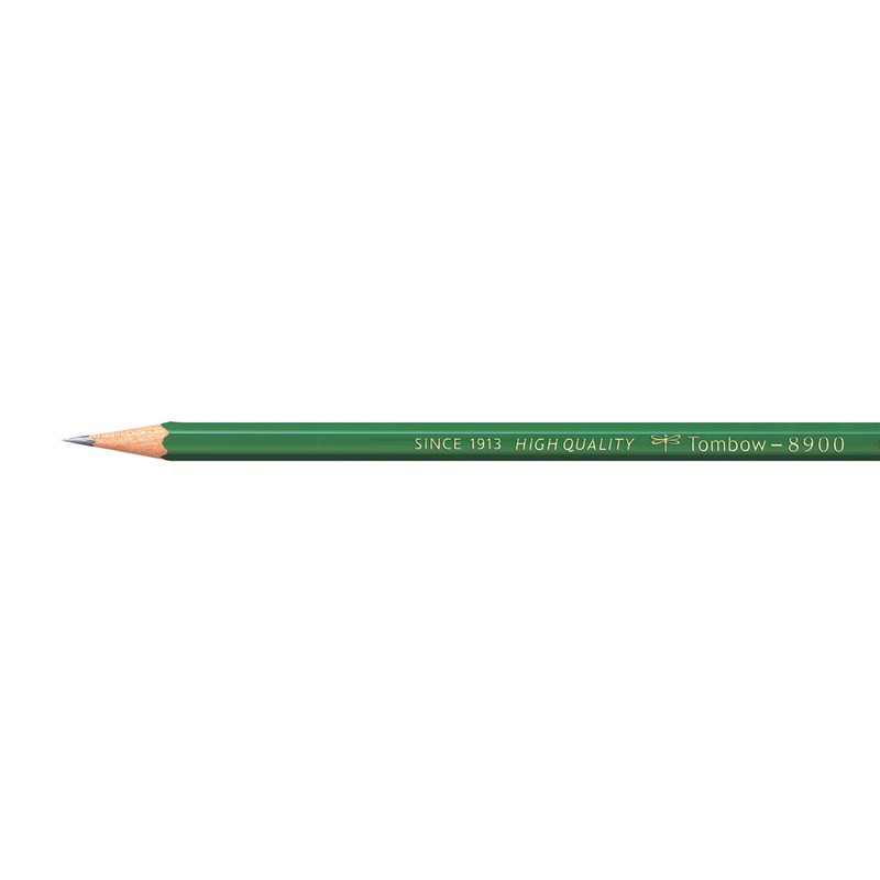TOMBOW 8900 Drawing Pencil, B,Graphite 12-Pack