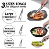 Kitchen Tongs for Cooking Locking Tongs,Buffet Tongs,Stainless Steel Serving Tongs,3