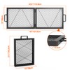 only fire Foldable X-Marks Fire Pit Cooking Grate, Portable Rectangle