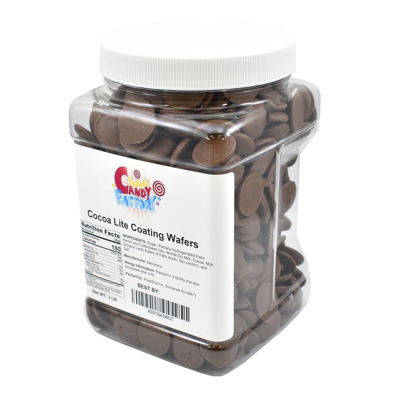 Sarah's Candy Factory, Coating Melting Wafers Milk Chocolate Cocoa Lite