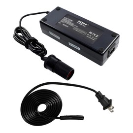 HQRP 12V 10A Heavy Duty Converter compatible with Black & Decker DustBuster 12V Auto Car Vacuum Portable Handheld Cleaner Vehicle AC DC Adapter Car Charger