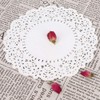 150 pcs White Lace Paper Doilies Disposable Oil-absorbing Decorative Tableware