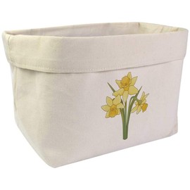 Large 'Daffodils' Canvas Organiser/Storage Bag (OR00015263)