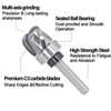 Pattern Flush Trim Router Bit 1/4 Shank, 3-Flute, 1/4" Radius,