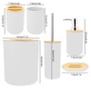6Pcs/Set Household Bathroom Soap Box Toothbrush Holder Rinse Cup Lotion