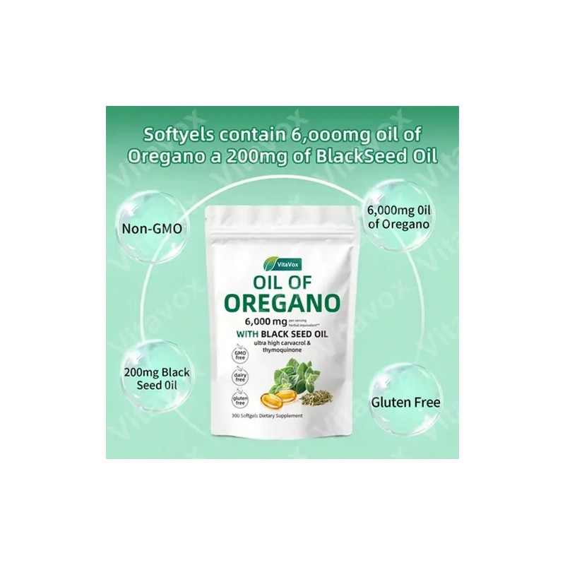 Ofertaaceite De Orégano Puro En Cápsulas Blandas Premium