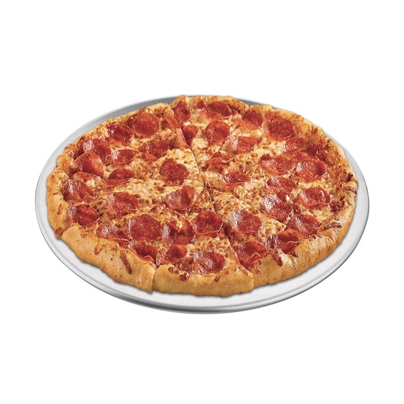 Vogue GE196 Aluminium Pizza Tray Wide Rim 20cm Baking Oven