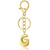 nylry Gold Initial Letter Keychain Gift for Women Initial Bag