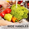 Stainless Steel Colander 24cm (9") - Freestanding with Dimpled Base,