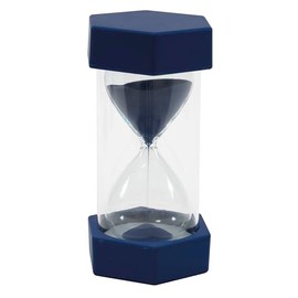 TimeTEX Sablier, hauteur 12 cm, 6,5 cm de diamètre, 15 minutes, X grand, bleu