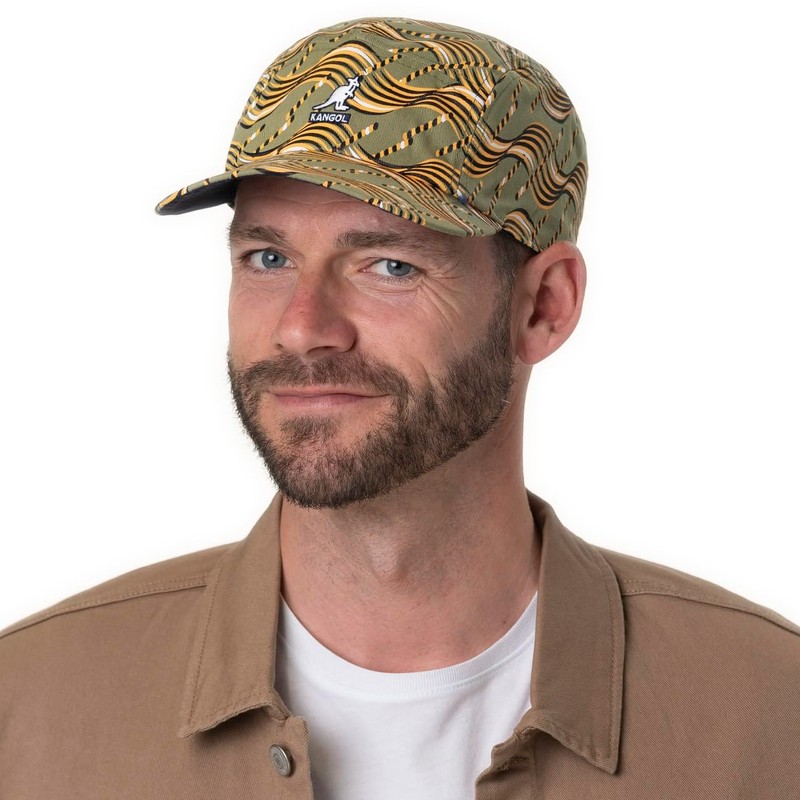 Kangol Facewave Wendecap Baseball Cap (One Size, Olive), olive green