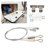 Hatch Door Lanyard Cable, 2 Rust Resistant Wire Rope Sling