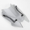 Motorcycle Windshield Deflector with Bracket Double Bubble Windscreen Fit for