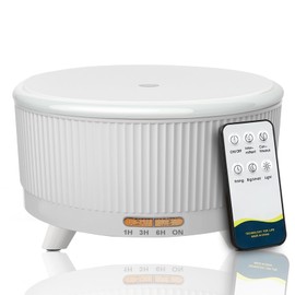 Jpord Diffusers for Essential Oils Large Room, 500ml Aromatherapy Diffuser Cool Mist Humidifier with Remote Control,7 Colors Lights & 3 Mist Mode Waterless Auto Off for Women Office Home W