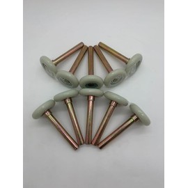 Truck and Trailer 2" Nylon Roller Door Rollers for Overhead Rollup Doors 10 Pack. Replacement for Todco, Whiting, Transglobal. Replaces TG-3228, GT-1403, IMXGT-1403.