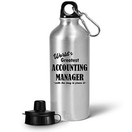 Accounting Manager Water Bottle Tumbler - Funny Gifts Idea for Financial Acct Mgr Acctng Mngr Managerial Staff Member - Office Colleague Co Worker Cute Gag Appreciation - Worlds Greatest MugtoProve