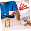 FRCOLOR 4pcs Double Sided Denture Cleaning Brushes Travel Friendly Toothbrushes