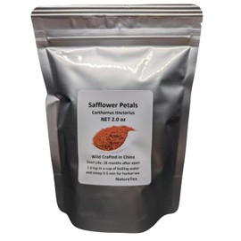 Safflower - Carthamus tinctorius Loose Flower Petals from 100% Nature (8 oz)