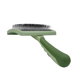 Coastal Pet Safari Curved Firm Slicker Dog Brush - Animal Hair Brush for Dogs of All Types - Pet Brush for Shedding - Grooming Tools for Dogs - Dog Pin Brush for Detangling - 6.5" x 3.06"