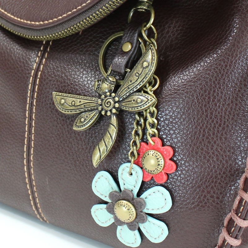 CHALA Charming Crossbody Bag with Zipper Flap Top and Metal