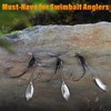 Dovesun Weighted Swimbait Hooks Underspin Weighted Fishing Hooks Weedless Worm