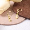 14K Gold Drop Dangle Earrings for Women Cubic Zirconia Hanging