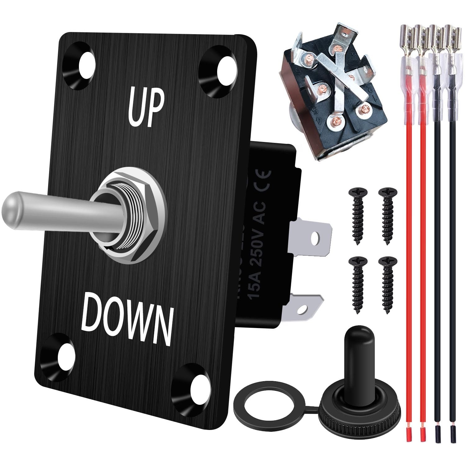 weideer Momentary Reverse Polarity Switch 12V 30A Motor Control RV Jack ...