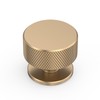 Asidrama 10 Pack Champagne Bronze Kitchen Cabinet Knobs, Knurled Cabinet