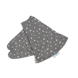 pic Bear Stillmond Replacement Cover – High-Quality Cuddly Jersey Cotton for Cuddly Pillow – Nursing Pillow – 120 cm – Stars Grey/White