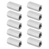 PATIKIL 1/4"-20 UNC Hex Coupling Nuts, 10Pcs 0.79" Long Fully