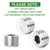 TAISHER 20PCS 304 Stainless Steel Internal Hex Thread Socket Pipe