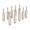 XLR Female to 1/4 Inch TRS Adapter, 10 Packs XLR